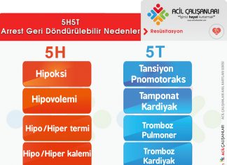 Arrest Geri Döndürülebilir Nedenler 6H 6T (5H5T) Akıl Kartı