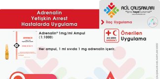 Adrenalin İlaç Uygulama Akıl Kartı