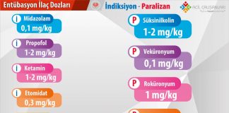 Entübasyon İlaç Dozları Akıl Kartı