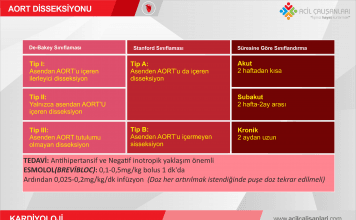 Aort Diseksiyonu Sınıflaması Akıl Kartı