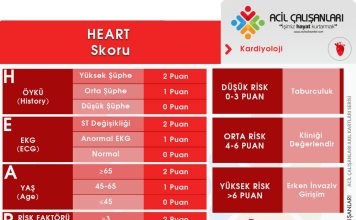 HEART Risk Skoru Akıl Kartı