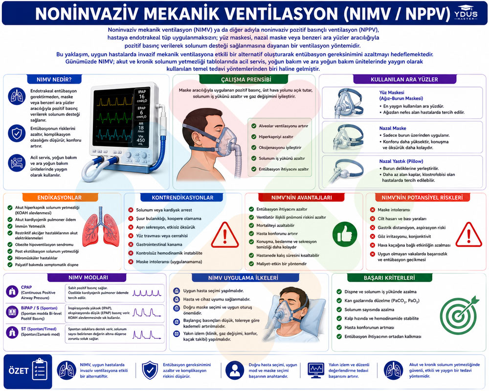 Noninvaziv mekanik ventilasyon genel bakış