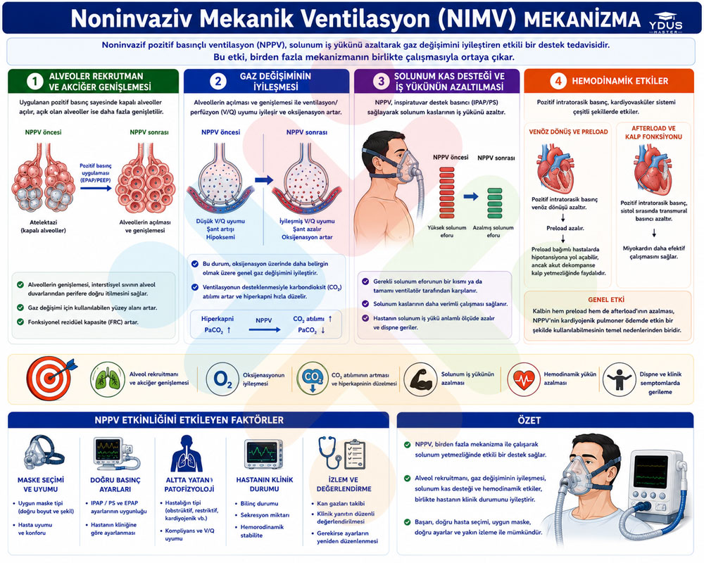 NIMV hemodinamik mekanizma