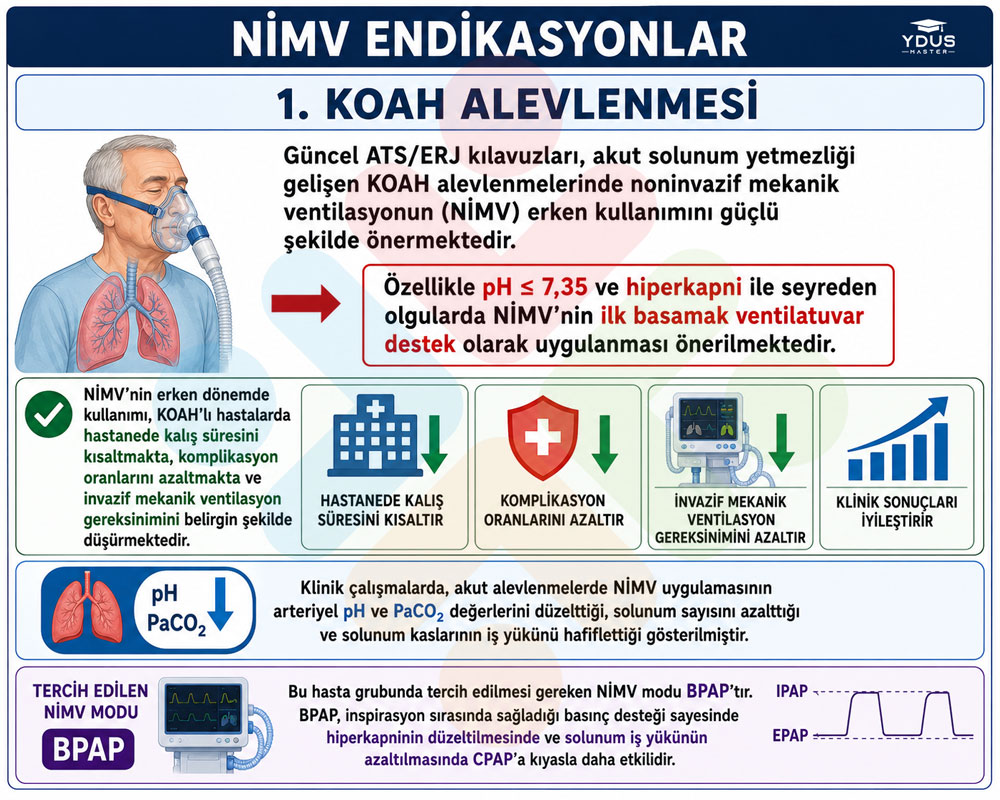 KOAH alevlenmesinde NIMV