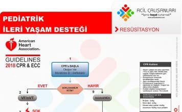 Pediatrik İleri Yaşam Desteği AHA 2018 Akıl Kartı