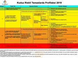 Kuduz Riskli Temaslarda Profilaksi 2019 Akıl Kartı