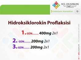 Hidroksiklorokin Proflaksisi Akıl Kartı