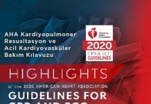 AHA Kardiyopulmoner Resusitasyon ve Acil Kardiyovasküler Bakım Kılavuzu 2020