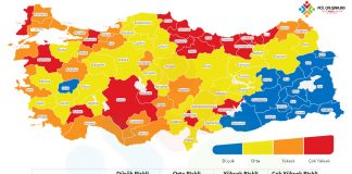 2021 Mart Ayı Covid-19 Risk Haritası