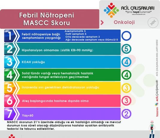 Febril Nötropeni MASCC Skoru Akıl Kartı