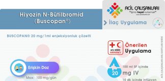 Hiyozin N-bütilbromid (Buscopan®) Uygulama Akıl Kartı