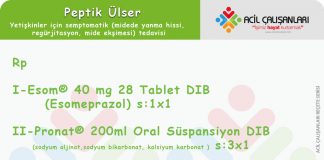 Peptik Ülser Reçetesi