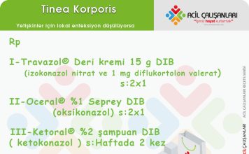Tinea Korporis (Vücut Mantarı) Reçetesi