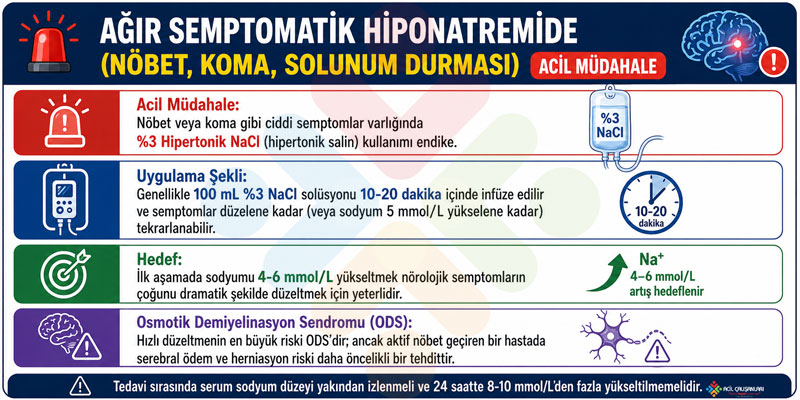Şiddetli Hiponatremi Tedavi