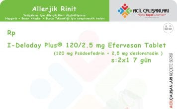 Allerjik Rinit Reçetesi