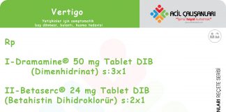 Vertigo Reçetesi
