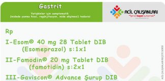 Gastrit Reçetesi