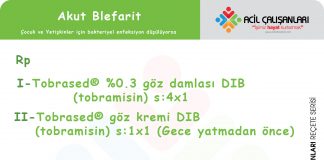 Blefarit Reçetesi