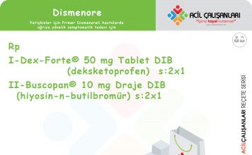 Dismenore Reçetesi