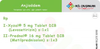 Anjioödem Reçetesi