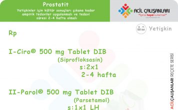 Prostatit Reçetesi