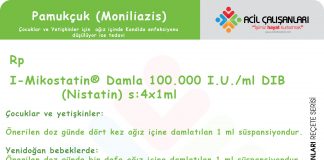 Pamukçuk (Moniliazis) Reçetesi