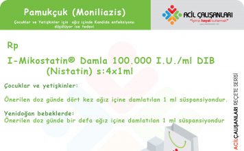 Pamukçuk (Moniliazis) Reçetesi