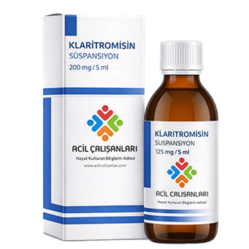 Klaritromisin 250 mg Şurup