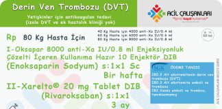 Derin Ven Trombozu (DVT) Tedavi Reçetesi