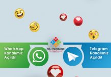 Whatsapp ve Telegram Kanallarımız Açıldı🚨