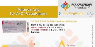 Tetanoz (Td-VAC®) Uygulaması
