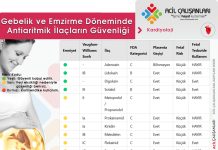 Gebelik ve Emzirme Döneminde Antiaritmik İlaçların Güvenliği