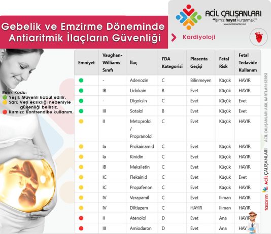 Gebelik ve Emzirme Döneminde Antiaritmik İlaçların Güvenliği