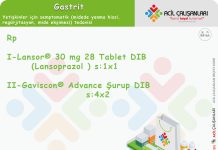 Gastrit Reçetesi