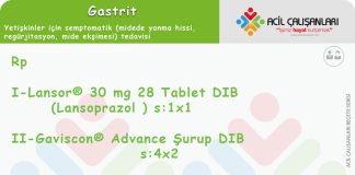 Gastrit Reçetesi