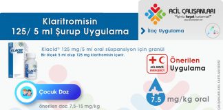 Klaritromisin Şurup Uygulama