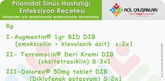 Pilonidal Sinüs Enfeksiyon Reçetesi