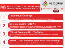 Pediatrik Temel Yaşam Desteği – “Eve Götürülecek 10 Mesaj” AHA 2025