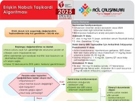 Erişkin Nabızlı Taşikardi Algoritması AHA 2025