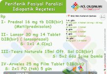 Periferik Fasiyal Paralizi Reçetesi