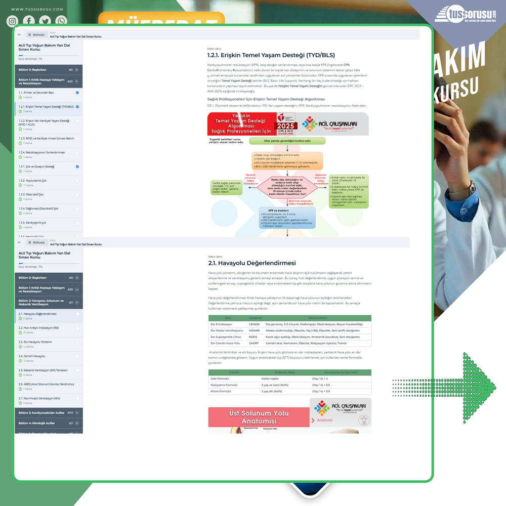 Acil Tıp Yoğun Bakım Yan Dal Kursu görüntü 7