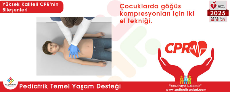 Çocuklarda iki el CPR tekniği