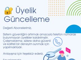 📢 Hesap Güncelleme Duyurusu