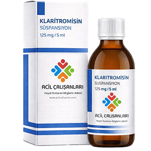 Klaritromisin 125 mg Şurup