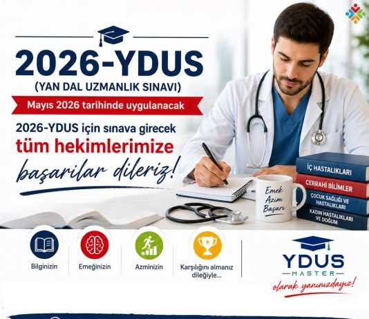 🎯 2026-YDUS Sınavına Girecek Hekimlerimize Başarılar!