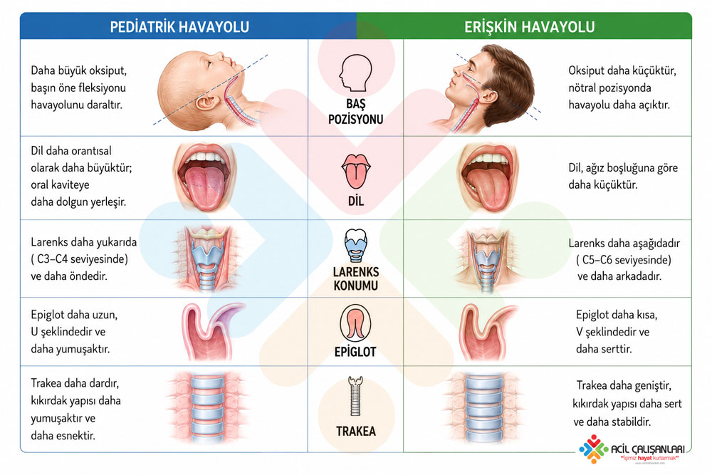 Pediatrik havayolu anatomisi