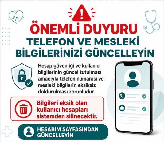 Önemli Kullanıcı Bilgileri Güncelleme Duyurusu